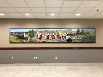 Basque Mural Reproduction by Bill Hueg