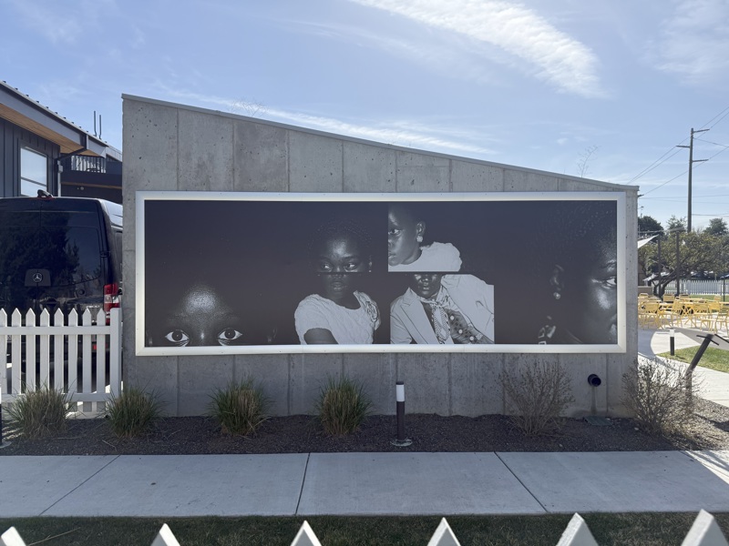 A collage of black and white photographs depicting African American females.